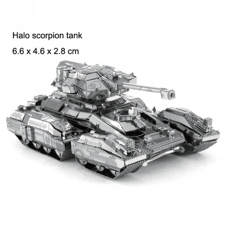 Металевий 3D-пазл Halo scorpion танк