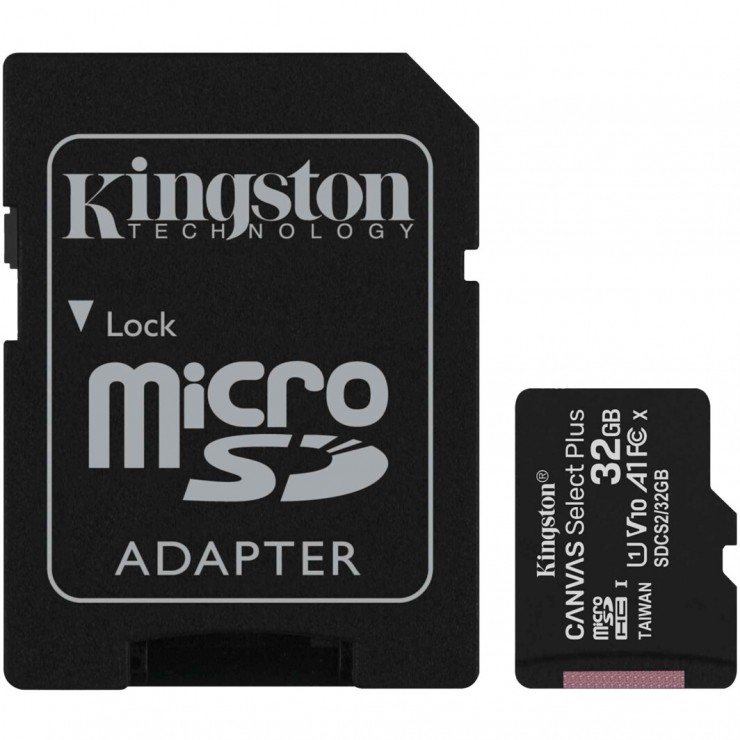 Картка памяті 32GB microSDHC Class 10 UHS-I+SD адаптер