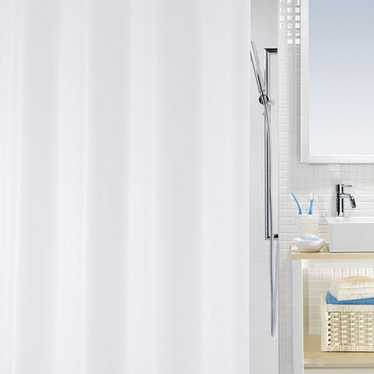 Шторка 180*200 біла вінілова BIO pvc